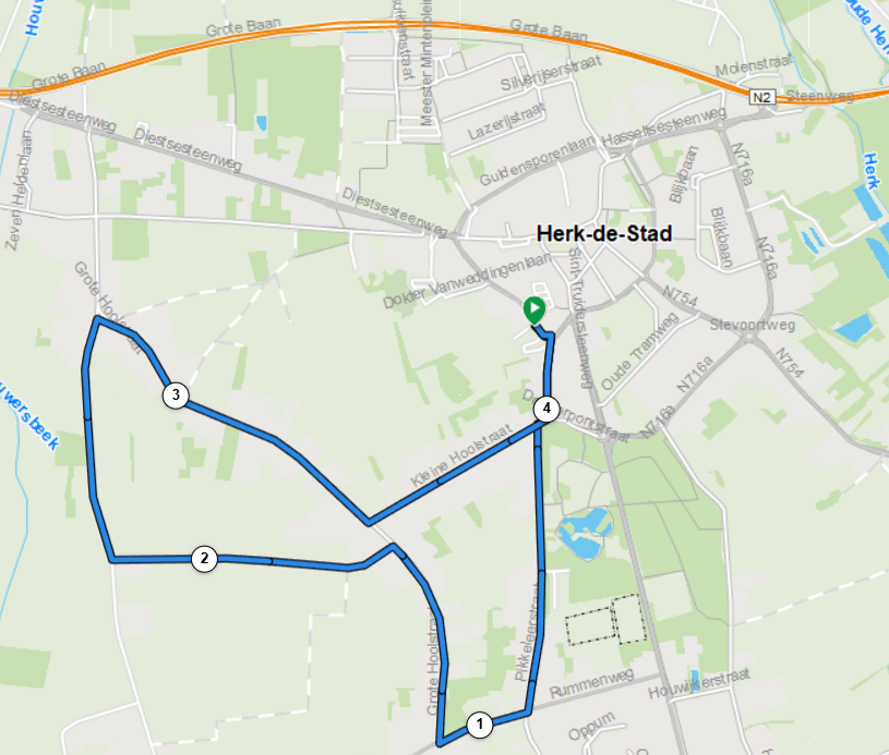 Korte route